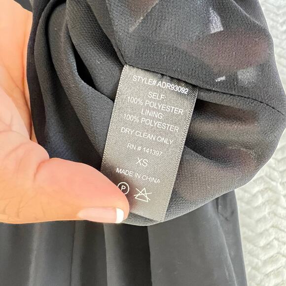 ASTR The Label Black Trapeze Chiffon High Neck Halter Party Mini Dress Women XS - Picture 13 of 13